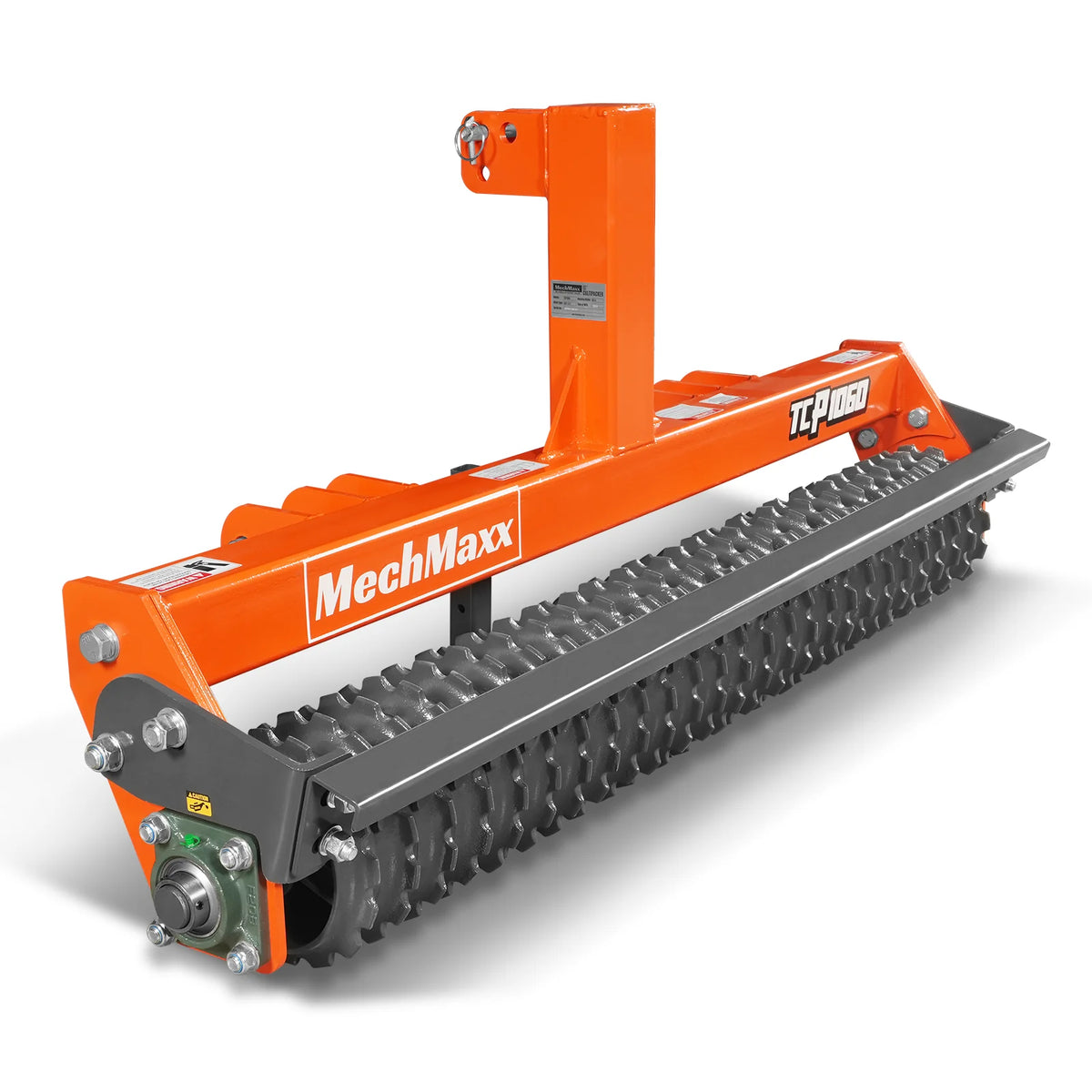 60" Cultipacker with 26 Ductile Iron Wheels, Scraper Bar Included, Category 1 and 2, 3 Point Hitch Tractor Att