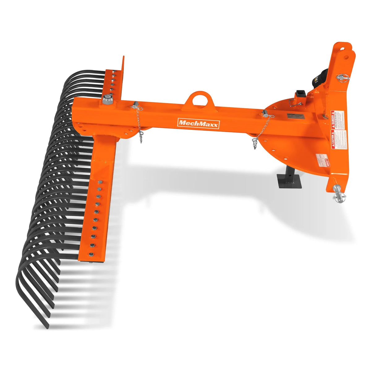 60" Offset Landscape Rake with 30 Tines 3 Point Hitch Tractor Attachment, LRA60 - view 7