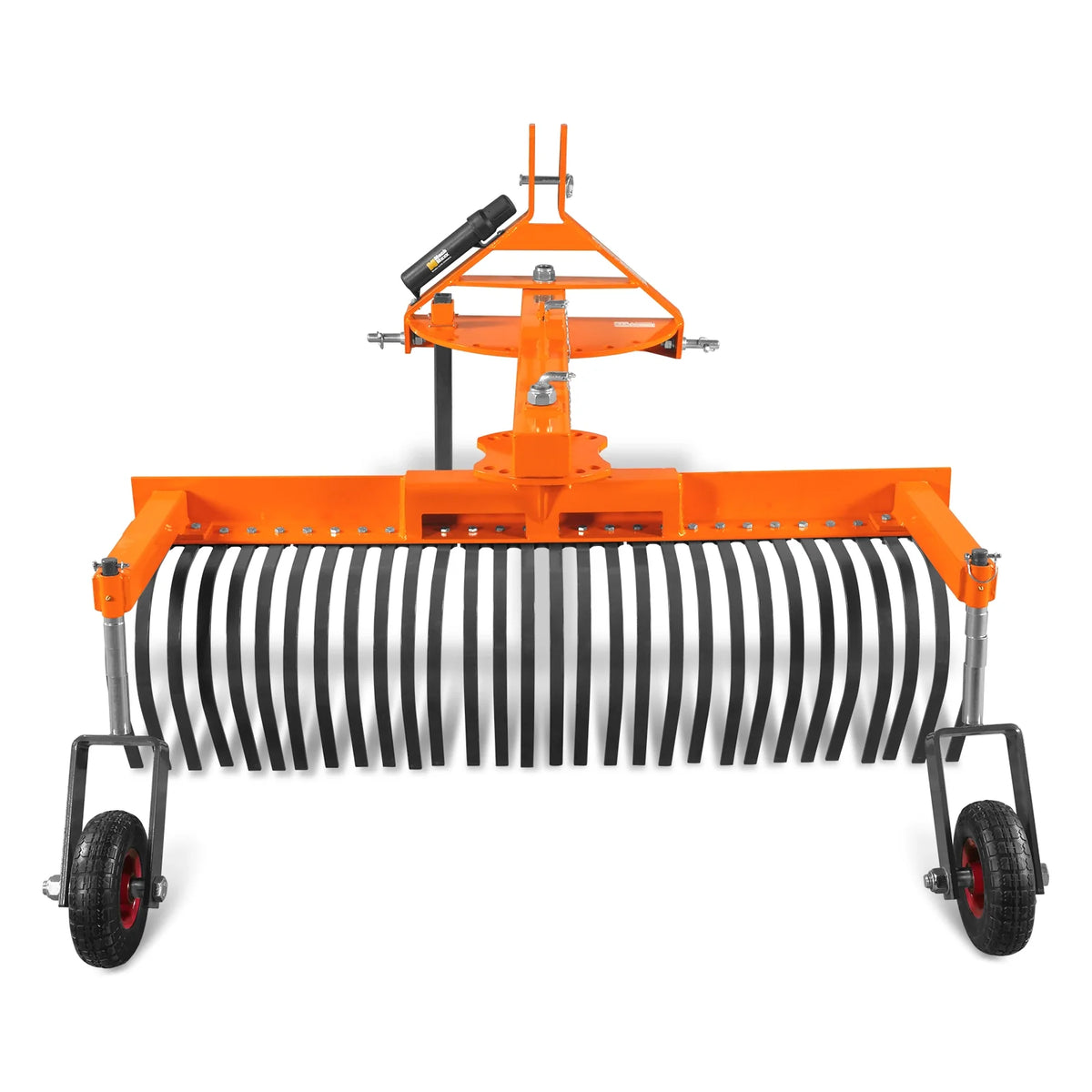 60" Offset Landscape Rake with Bolt-on Wheels & 30 Tines 3 Point Hitch Tractor Attachment, LRA60W - view 5