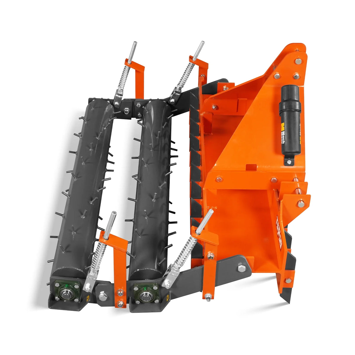 60" Heavy Duty Soil Pulverizer, Double Spiked Roller, 21 Shanks, Category 1 and 2, 3 Point Hitch Tractor Attac - view 22