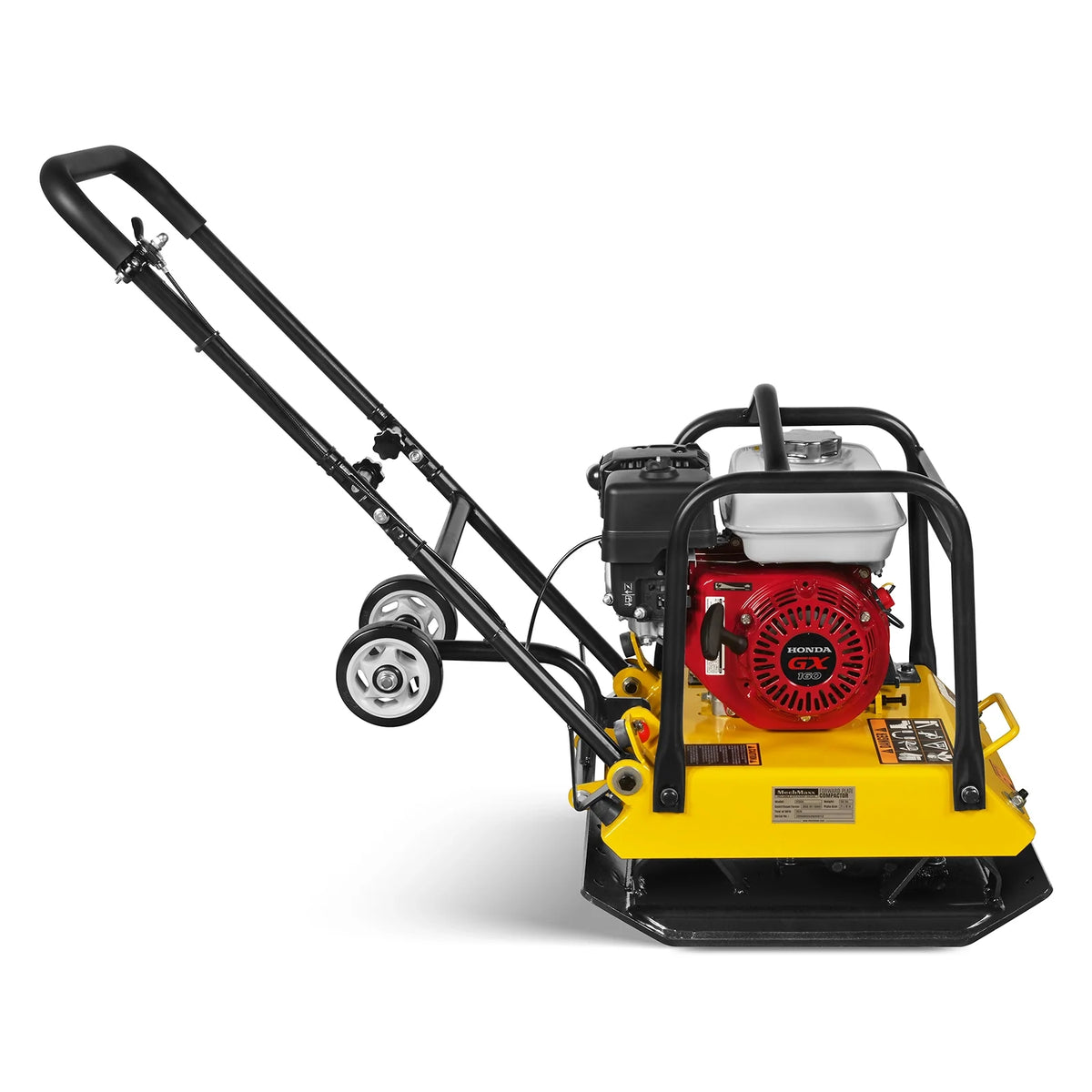 Honda GX160 Vibratory Plate Compactor with Wheel Kit, 3600 lb Centrifugal Force for Soil, Gravel, Asphalt and  - view 25