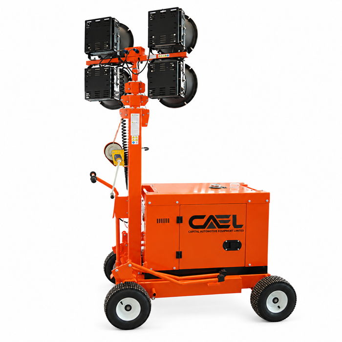 CAEL LTW550 LED Light Tower – 4 x 200 W, 4.5 m Telescopic Mast