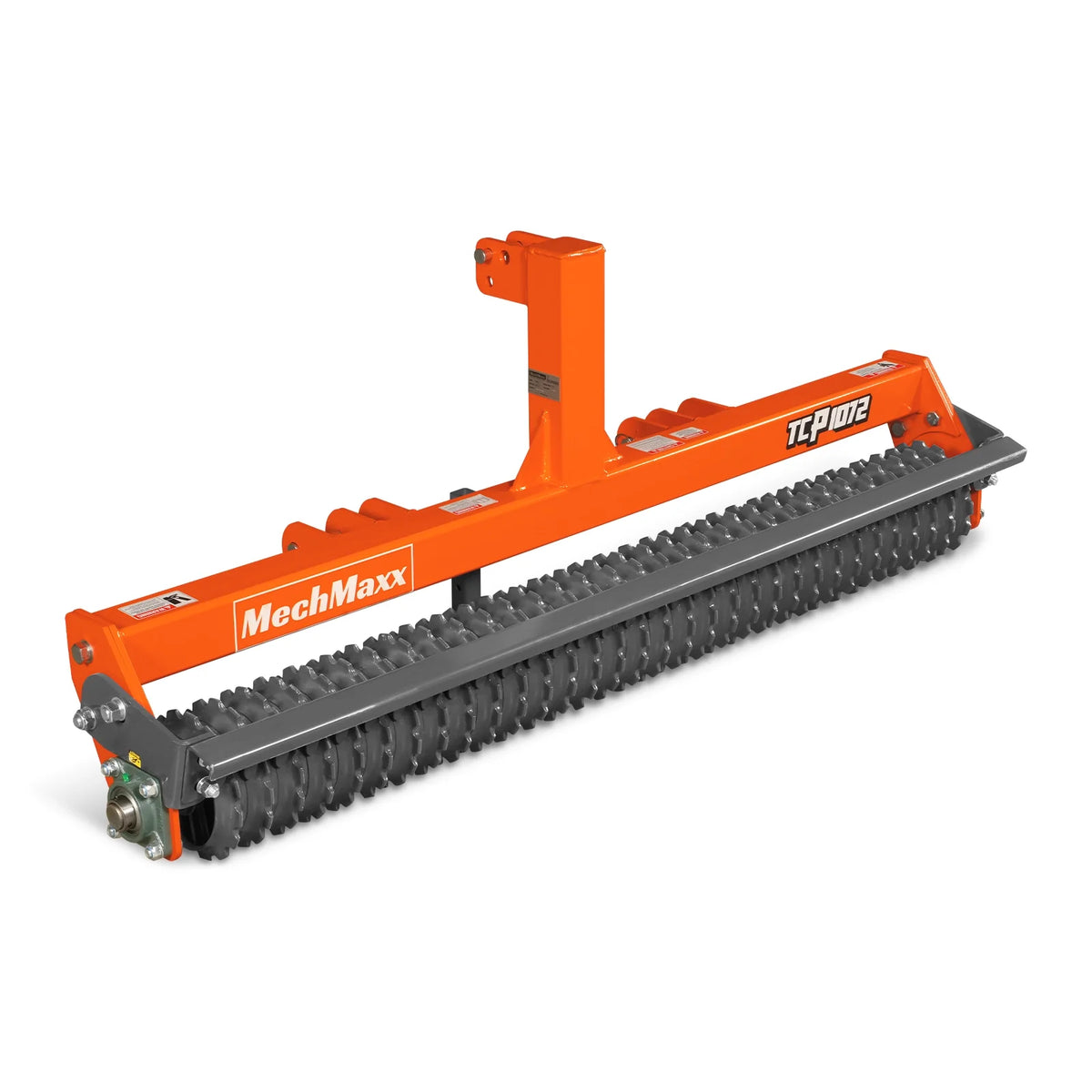72" Cultipacker with 32 Ductile Iron Wheels, Scraper Bar Included, Category 1 and 2, 3 Point Hitch Tractor Att