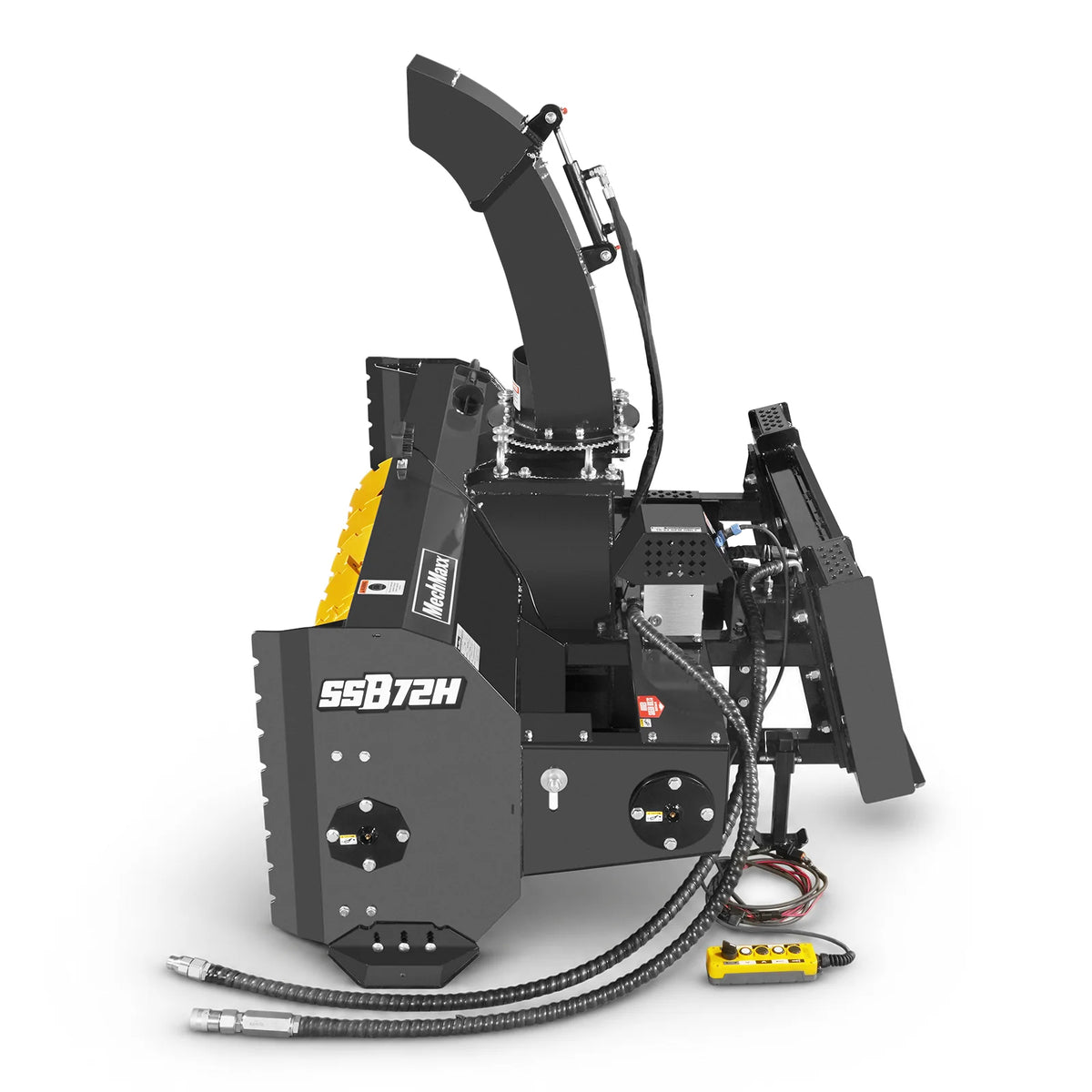 72" Hydraulic Skid Steer Snow Blower, 16–24 GPM, Hydraulic Chute Rotator & Deflector, 24" Impeller, SSB72H - view 14
