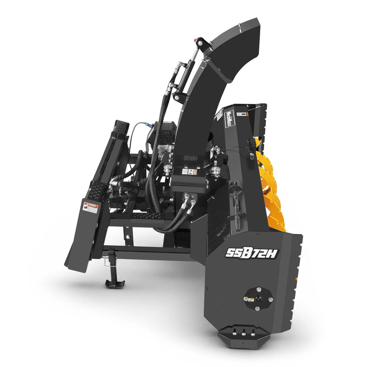 72" Hydraulic Skid Steer Snow Blower, 16–24 GPM, Hydraulic Chute Rotator & Deflector, 24" Impeller, SSB72H - view 10