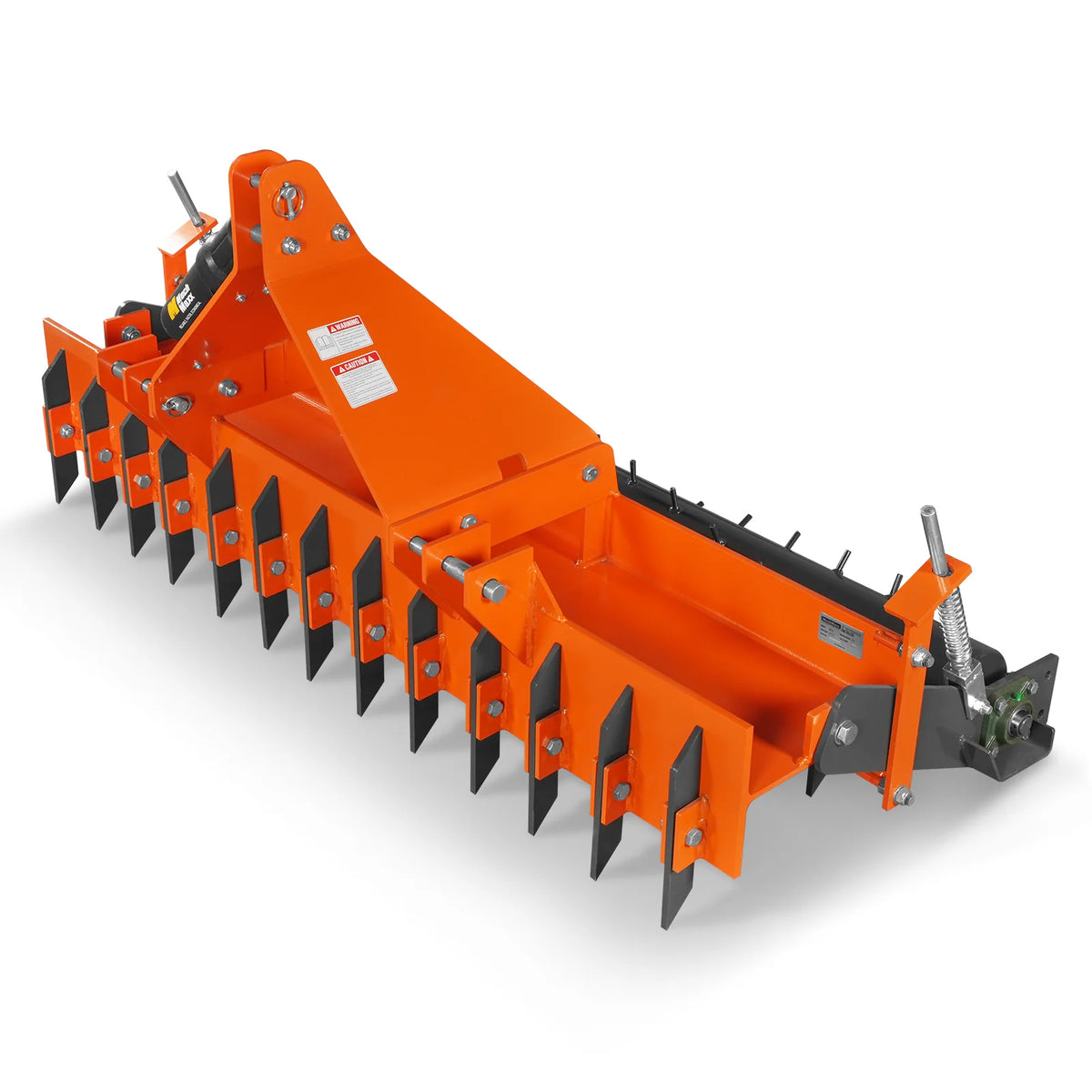 72" Heavy Duty Soil Pulverizer, Single Spiked Roller, 25 Shanks, Category 1 and 2, 3 Point Hitch Tractor Attac - view 16
