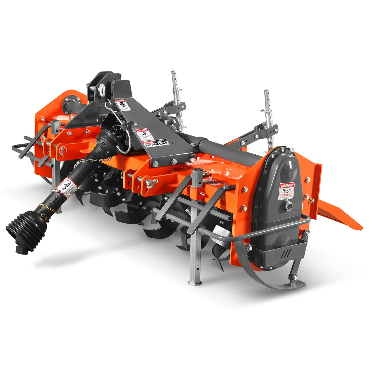 72 in Rotary Tiller, 3 Point Hitch Cat.1 & 2, Gear Drive, PTO Shaft Included with Slip Clutch, 35-70 HP, MRT72 - view 29