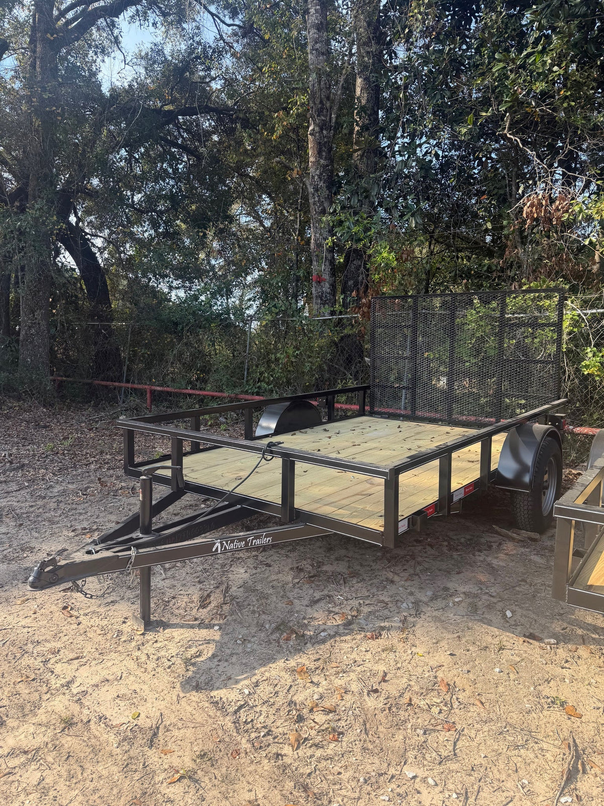77 x 10 Tube Top Utility Trailer with 4 FT HD Gate