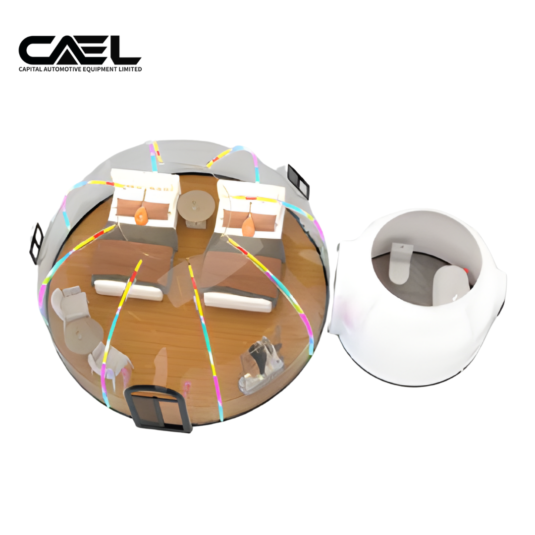 CAEL DDH-LX Double Dome House – Transparent Glamping Cabin, 16–24 m²