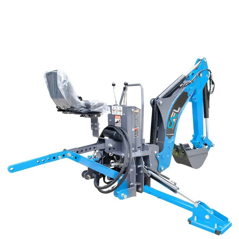 CAEL TBH88 Pelle rétro 8 ft à flèche pivotante – godet 12", tracteurs 30–60 HP
