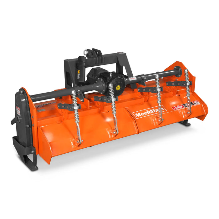 80 in Heavy Duty Rotary Tiller, 3 Point Hitch Cat.2, Gear Drive, PTO Shaft Included with Slip Clutch, 40-80 HP, HRT80