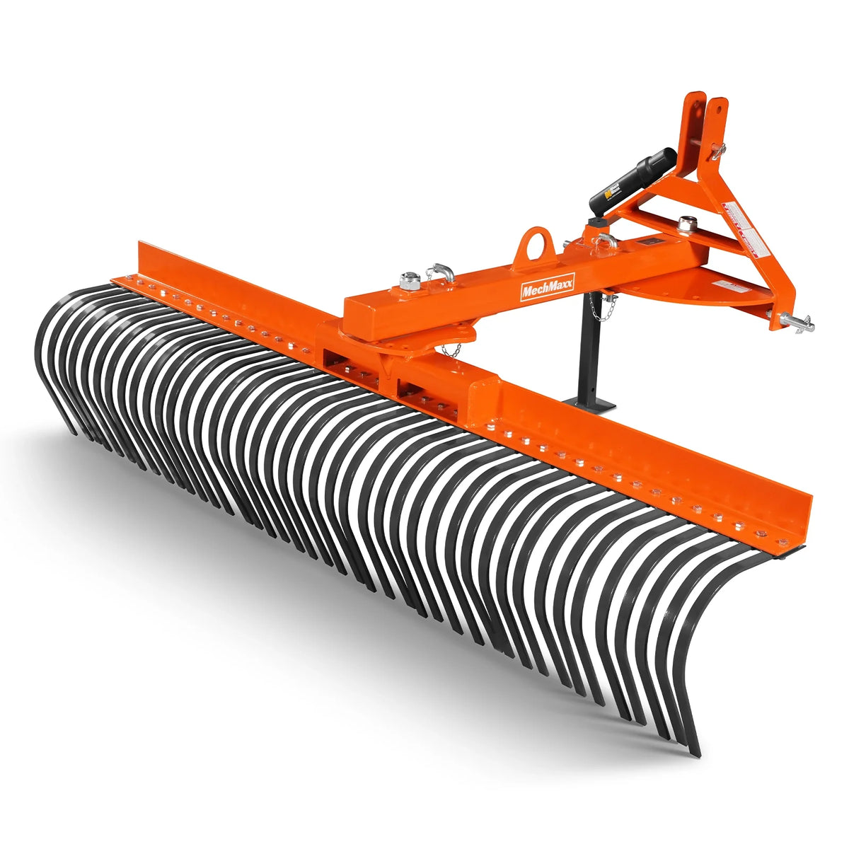 84" Offset Landscape Rake with 42 Tines 3 Point Hitch Tractor Attachment, LRA84 - view 6