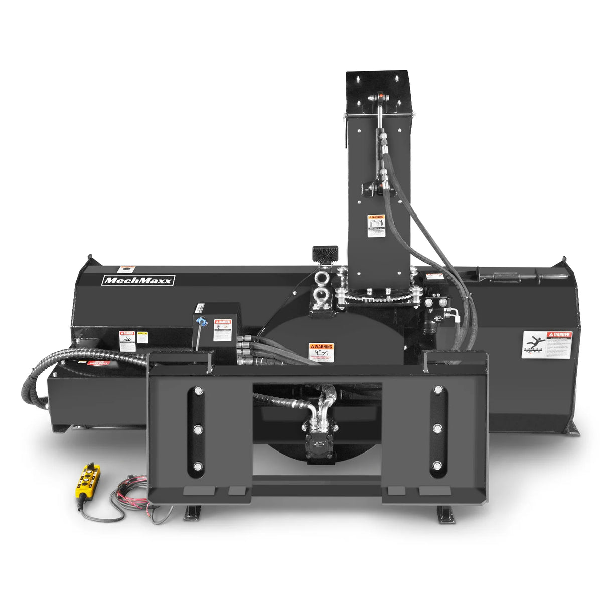 84" Hydraulic Skid Steer Snow Blower, 16–24 GPM, Hydraulic Chute Rotator & Deflector, 24" Impeller, SSB84H - view 12