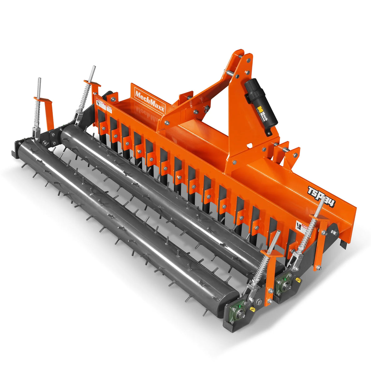 84" Heavy Duty Soil Pulverizer, Double Spiked Roller, 29 Shanks, Category 1 and 2, 3 Point Hitch Tractor Attac - view 13