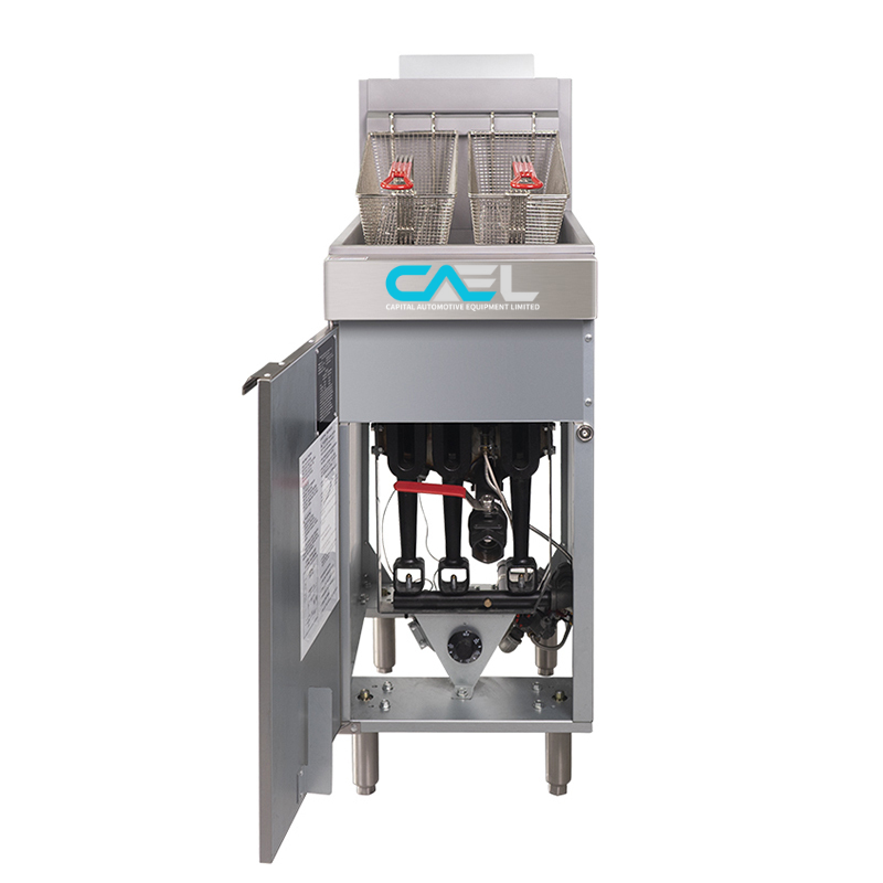 CAEL GF90 Friteuse à gaz professionnelle – 40 Lb, 90 000 BTU/hr