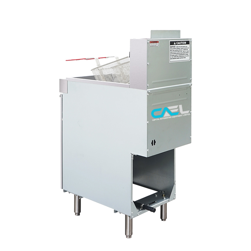 CAEL GF90 Friteuse à gaz professionnelle – 40 Lb, 90 000 BTU/hr