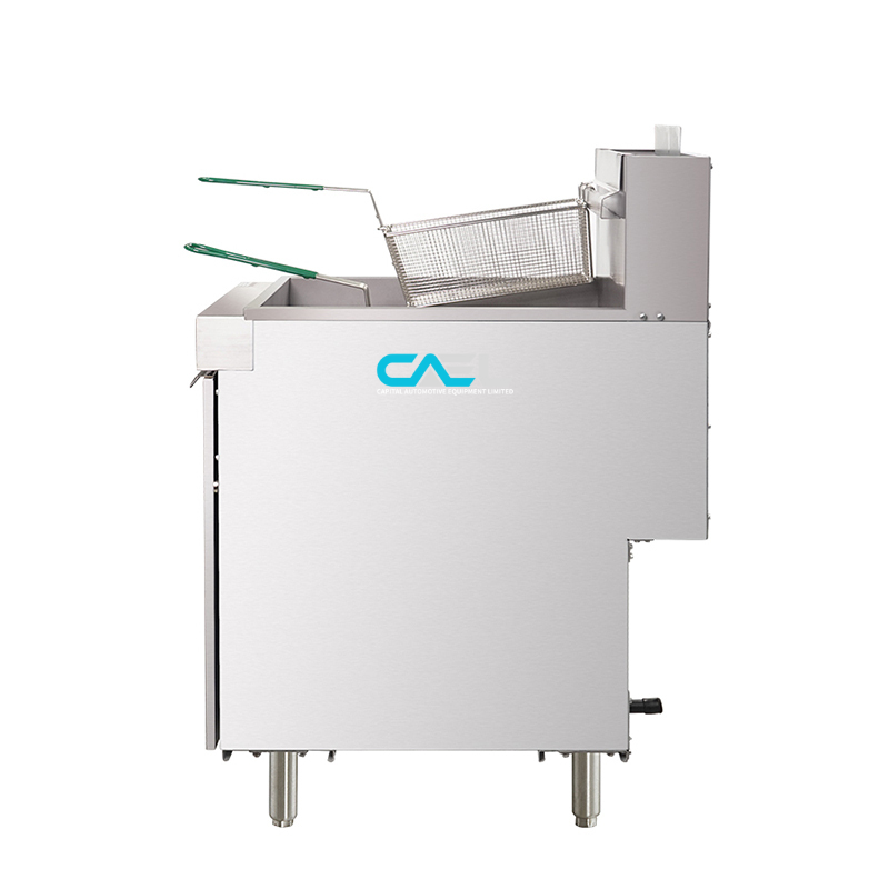 CAEL GF90 Friteuse à gaz professionnelle – 40 Lb, 90 000 BTU/hr