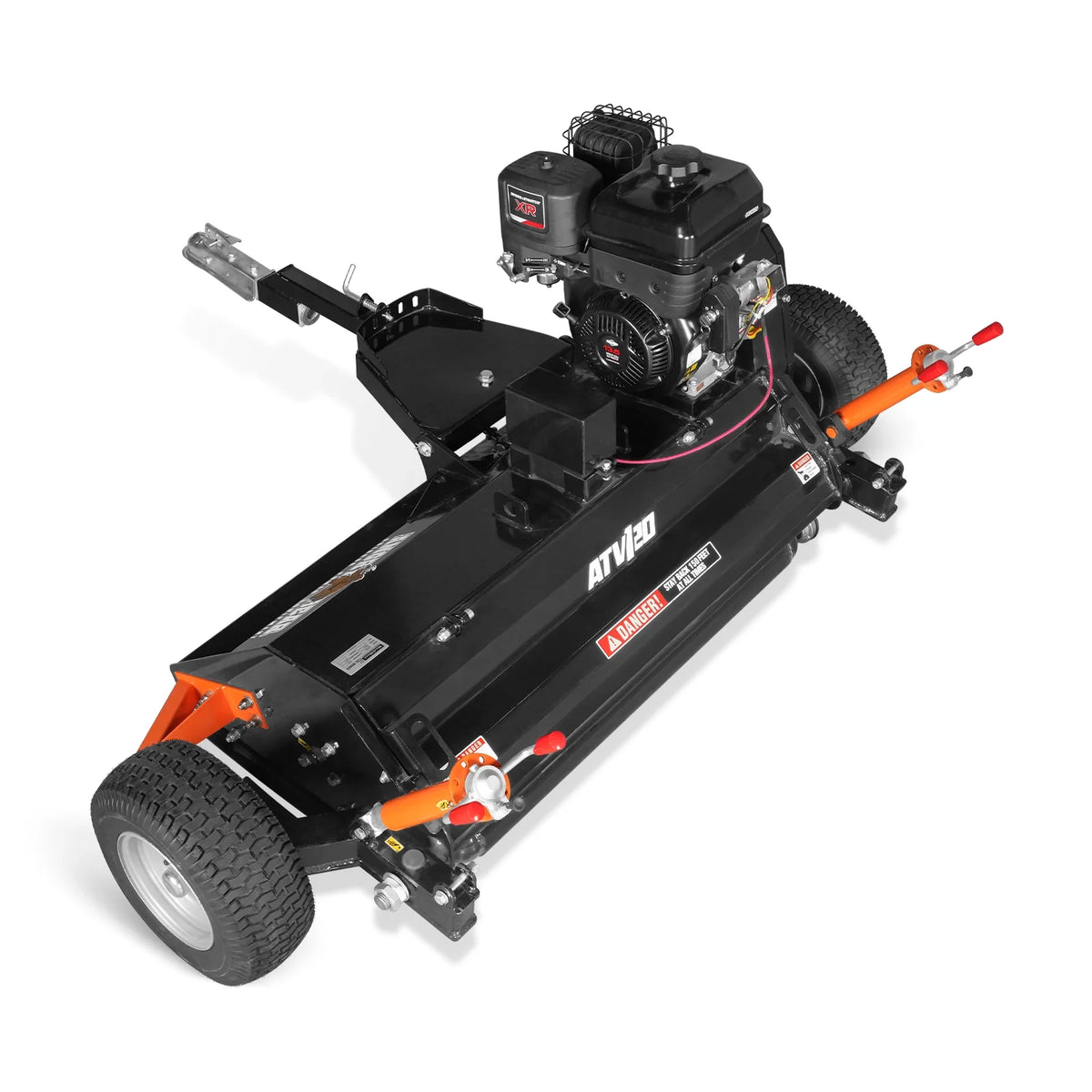 MechMaxx 48" Tow-Behind ATV Offset Flail Mower, B&S 13.5HP 420cc E-Start Gas Engine, Adjustable Mowing Height, - view 6