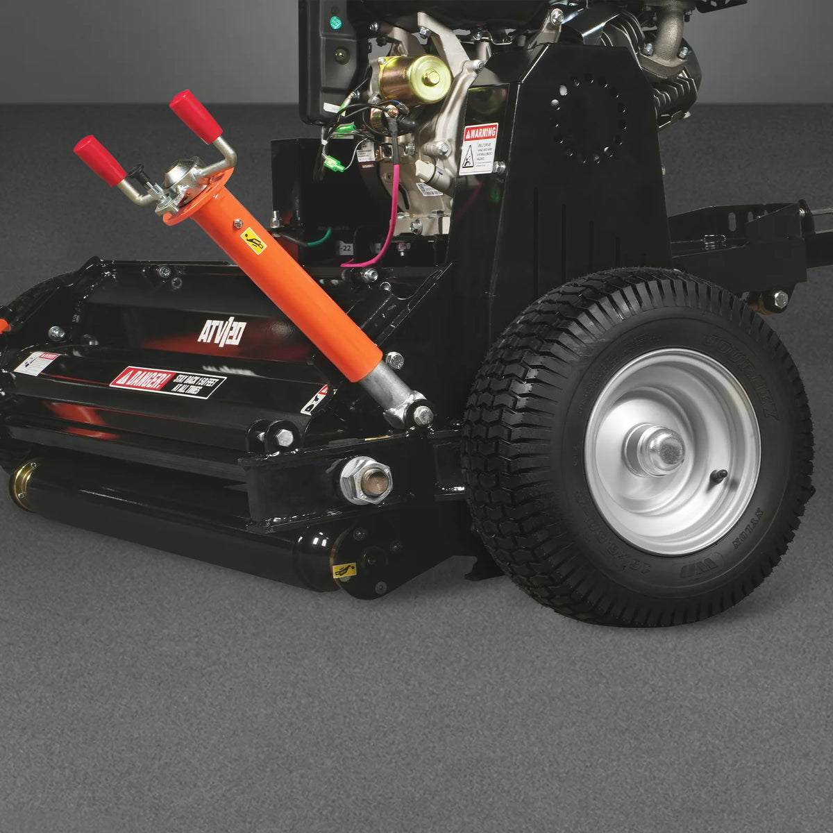 MechMaxx 48" Tow-Behind ATV Offset Flail Mower, B&S 13.5HP 420cc E-Start Gas Engine, Adjustable Mowing Height, - view 9