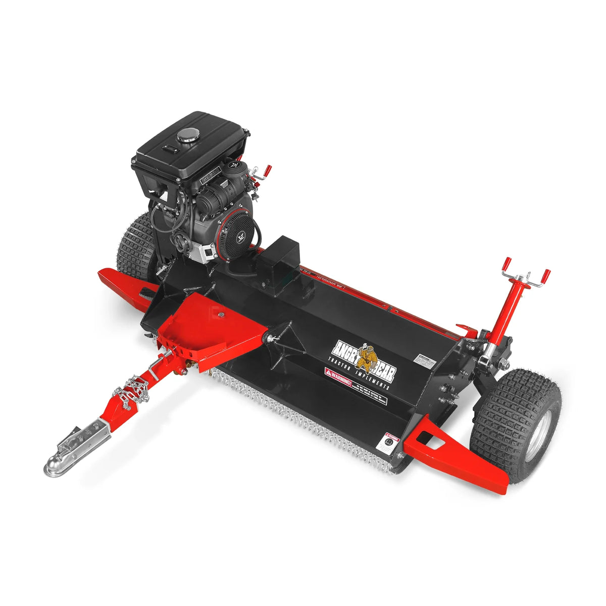 MechMaxx 55" Tow-Behind ATV Offset Flail Mower, 23HP 679cc E-start Gas Engine Powered; Adjustable Mowing Heigh