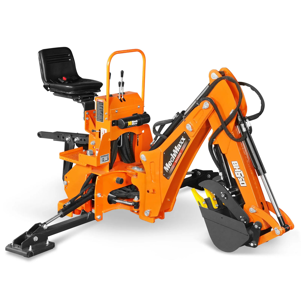 7' Tractor Backhoe Attachment, Hydraulic Thumb, 12" Bucket, ISO/SAE Controls, Cat. 1, 15-50 HP, BH660H - view 24