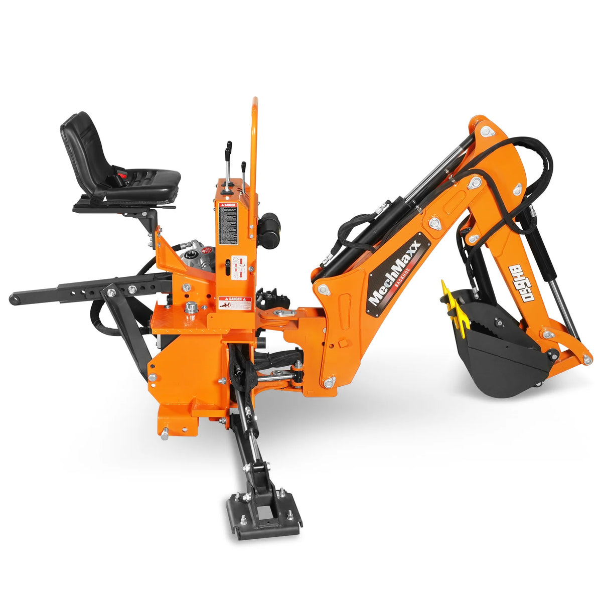 7' Tractor Backhoe Attachment, Hydraulic Thumb, 12" Bucket, ISO/SAE Controls, Cat. 1, 15-50 HP, BH660H - view 31
