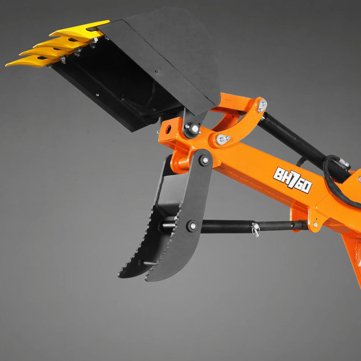 8' Tractor Backhoe Attachment, Mechanical Thumb, 15" Bucket, ISO/SAE Controls, Cat. 1 & 2, 20-100 HP, BH760M - view 11