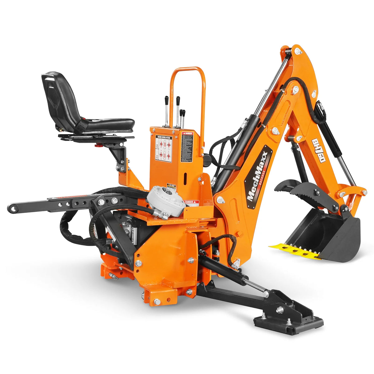 8' Tractor Backhoe Attachment, Mechanical Thumb, 15" Bucket, ISO/SAE Controls, Cat. 1 & 2, 20-100 HP, BH760M - view 29