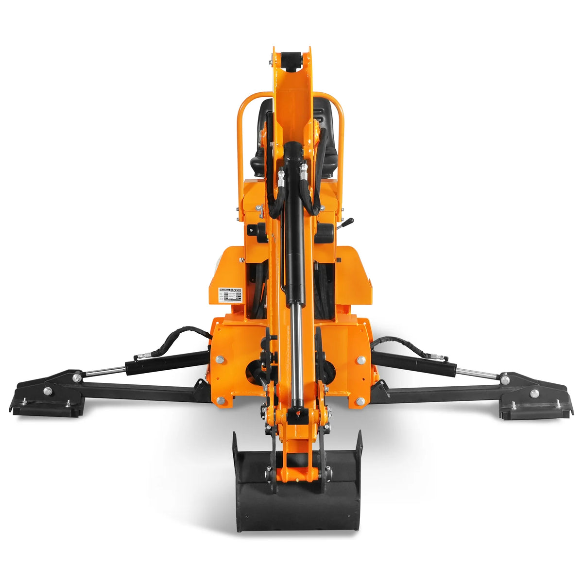 8' Tractor Backhoe Attachment, Mechanical Thumb, 15" Bucket, ISO/SAE Controls, Cat. 1 & 2, 20-100 HP, BH760M - view 24