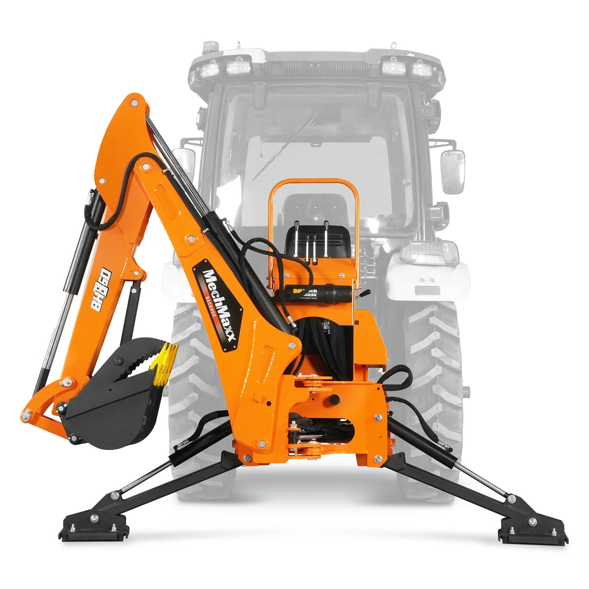 9' Tractor Backhoe Attachment, Mechanical Thumb, 15" Bucket, ISO/SAE Controls, Cat. 1 & 2, 25-100 HP, BH860M - view 20
