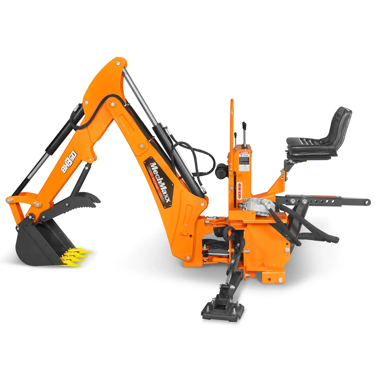9' Tractor Backhoe Attachment, Mechanical Thumb, 15" Bucket, ISO/SAE Controls, Cat. 1 & 2, 25-100 HP, BH860M - view 27