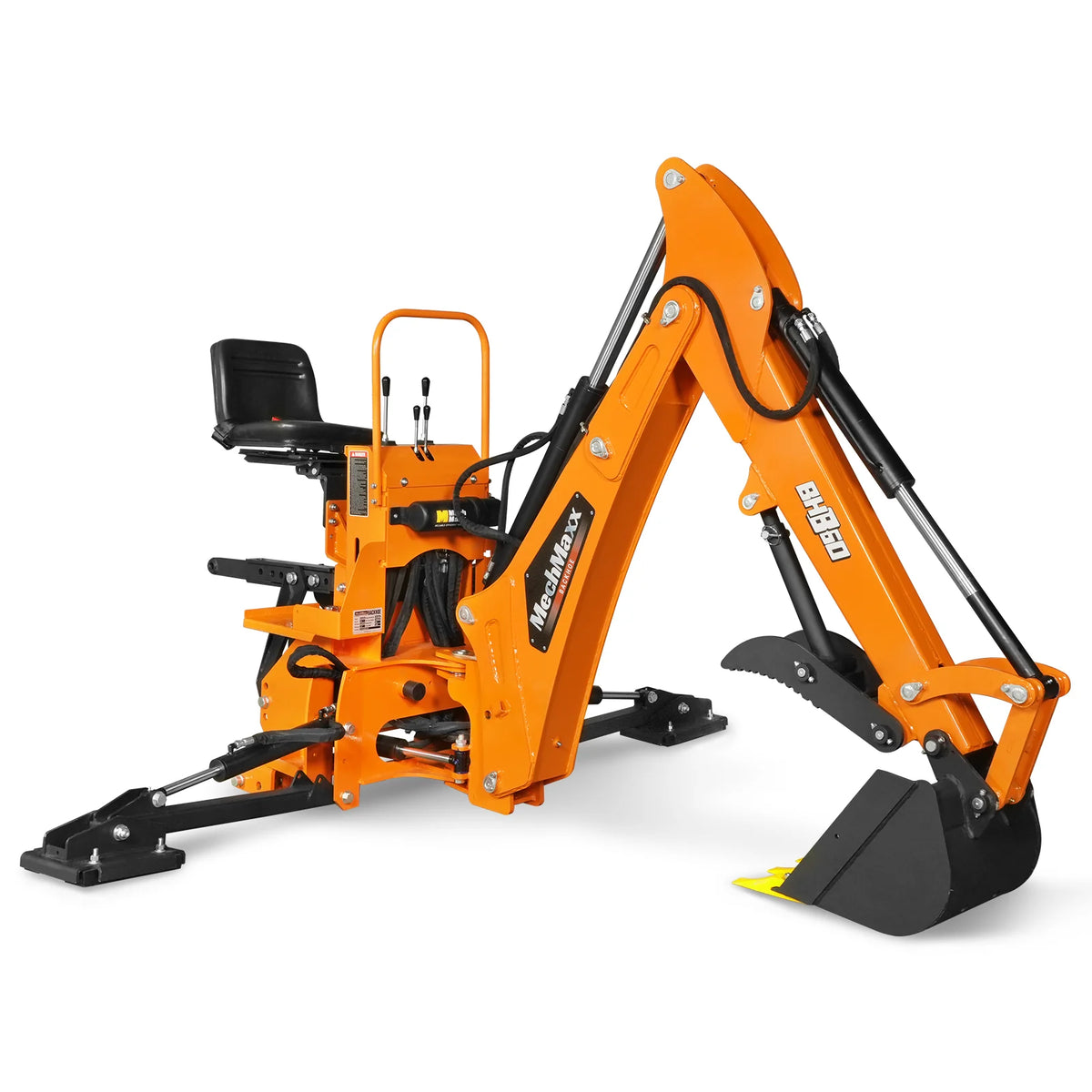 9' Tractor Backhoe Attachment, Mechanical Thumb, 15" Bucket, ISO/SAE Controls, Cat. 1 & 2, 25-100 HP, BH860M - view 23