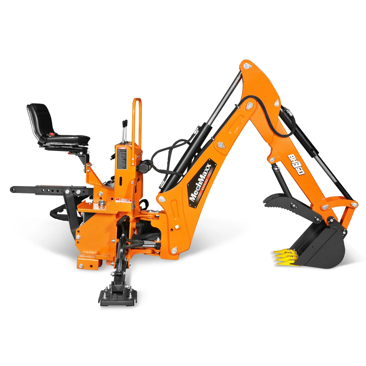 9' Tractor Backhoe Attachment, Mechanical Thumb, 15" Bucket, ISO/SAE Controls, Cat. 1 & 2, 25-100 HP, BH860M - view 31