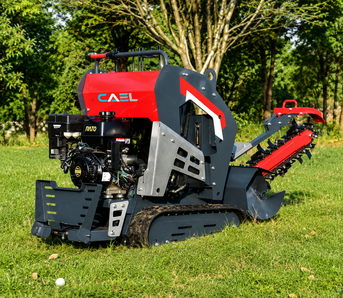 CAEL TR-20PRO Trancheuse hydraulique automotrice – 20 HP, chenilles