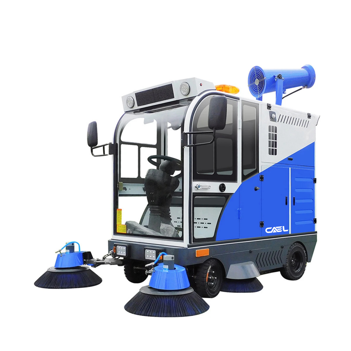 CAEL 2000 Ride-On Floor Sweeper – 75" Width, 15,000 m²/h