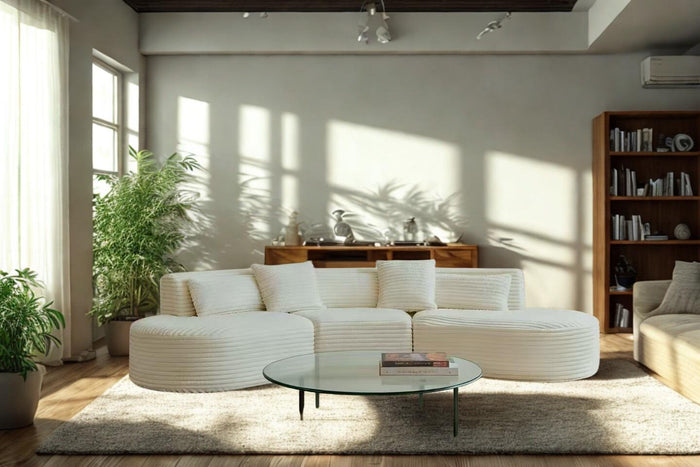 CAEL CSC-MD Curved Compressed Sofa – Modern Design, 3,100 mm
