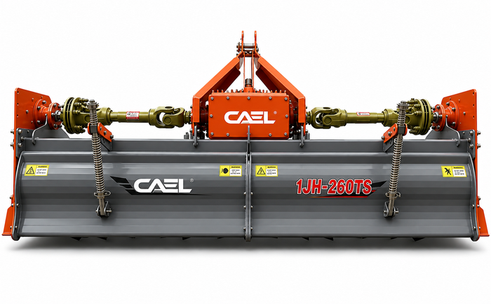 CAEL 1JH-260TS Heavy-Duty Rotary Tiller – 260 cm for 100–140 HP Tractors