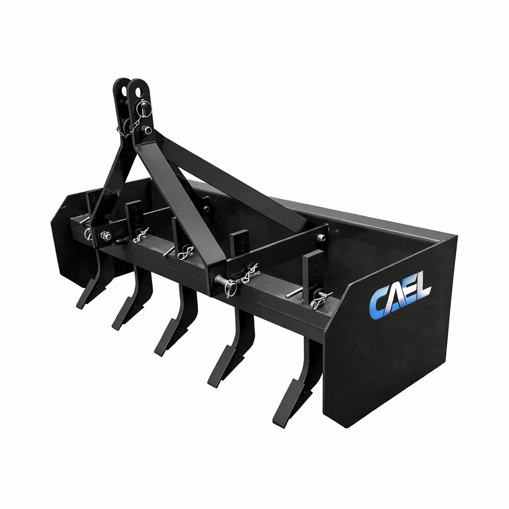 CAEL RBB-5FT Lame niveleuse arrière – 59″ pour tracteurs 24–40 ch