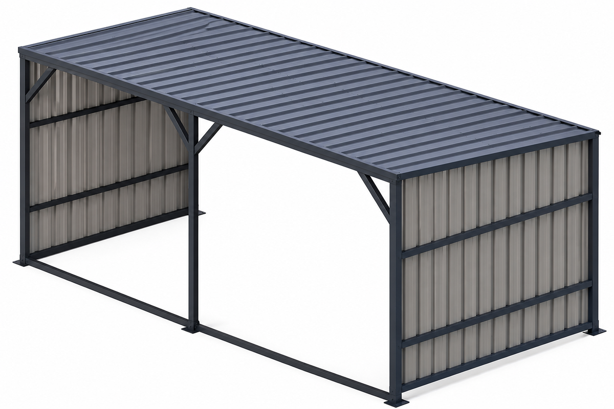 CAEL M1220 Cover-to-Ground Metal Shed – 12 × 20 ft