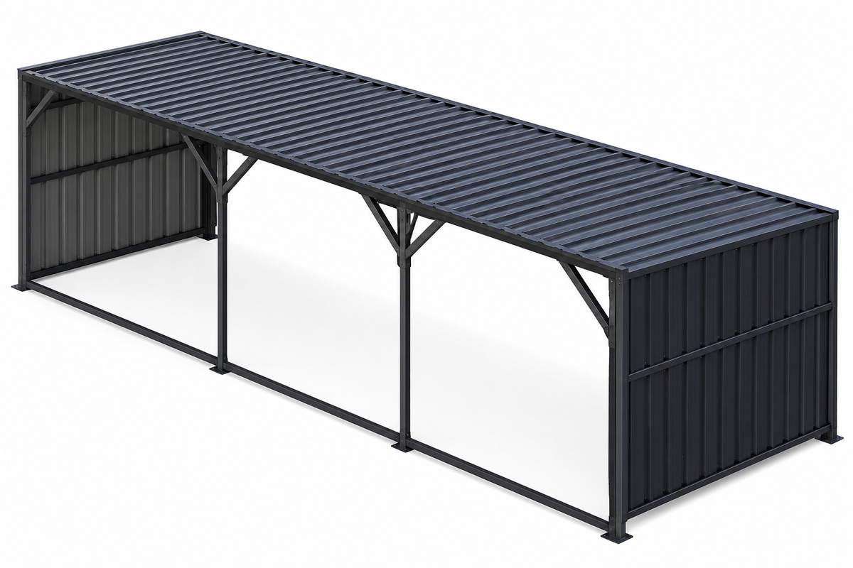 CAEL M1230 Abri métallique jusqu'au sol – 12 × 30 ft
