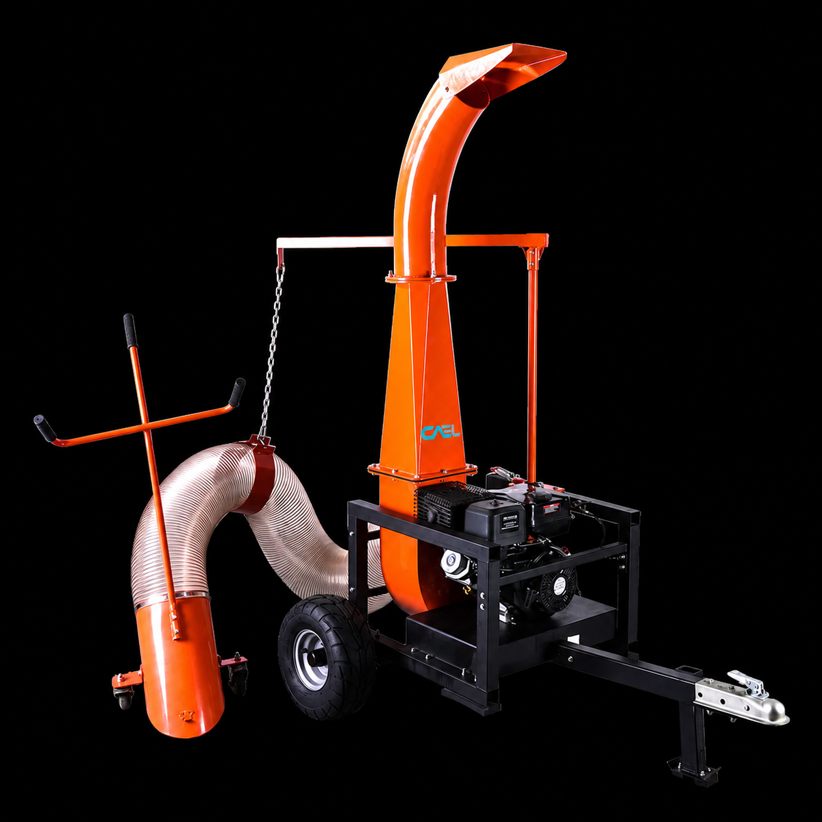 CAEL LV-15 Aspirateur de feuilles tractable – Moteur 15 HP, capacité 3,573 m³