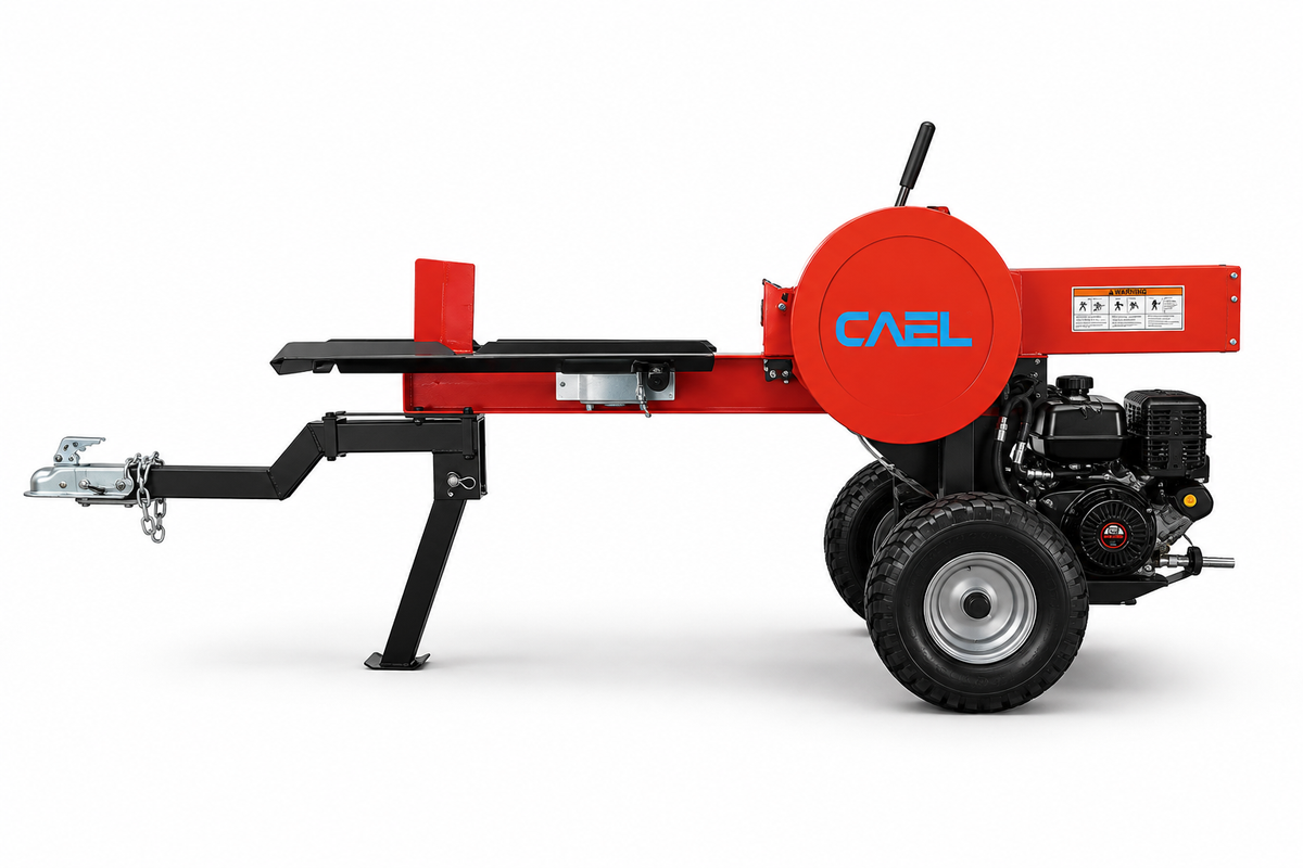 CAEL GL-34T Fendeuse de bûches cinétique – Force 34 tonnes, cycle de 3 secondes