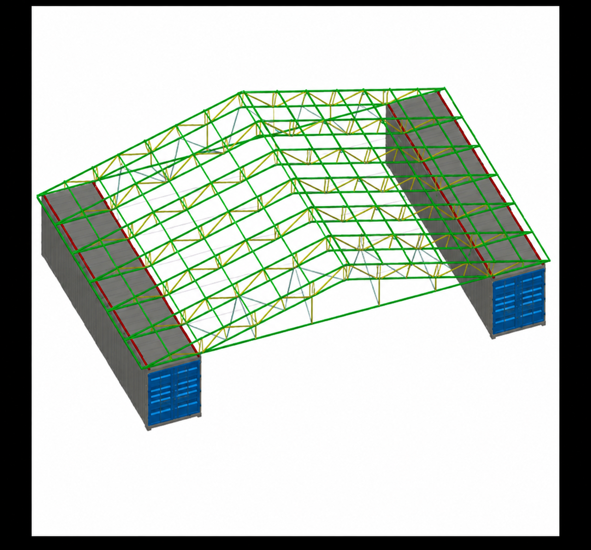 CAEL MC604009P Container Roof Kit – 60 ft Extra-Wide Span