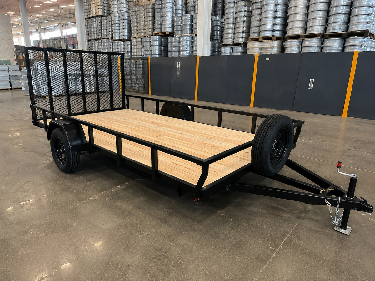 CAEL Single Axle Utility Trailers – 6×10 & 6×12 with Spare Tire