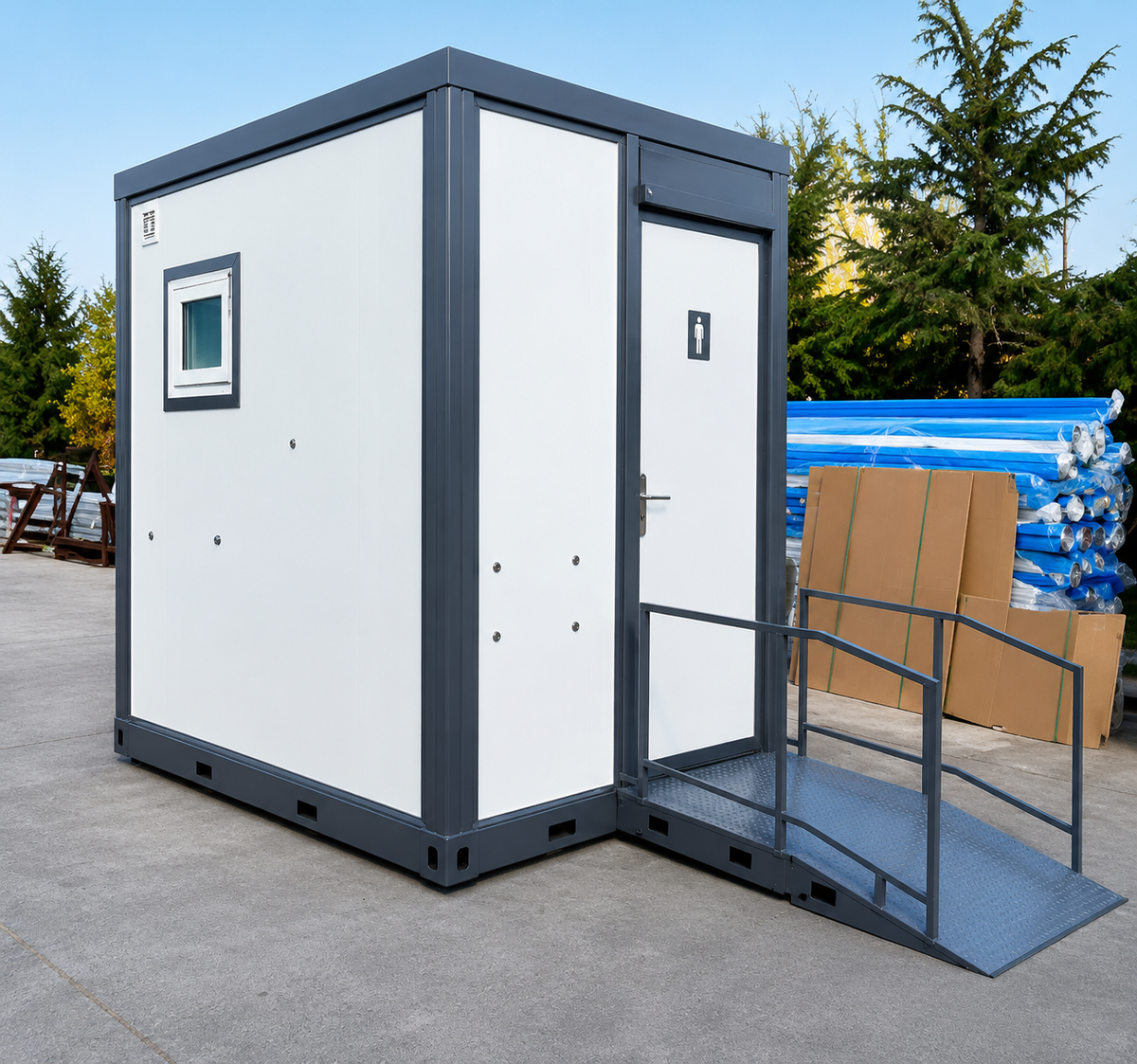 CAEL 10FT Wheelchair Accessible Portable Toilet – With Shower
