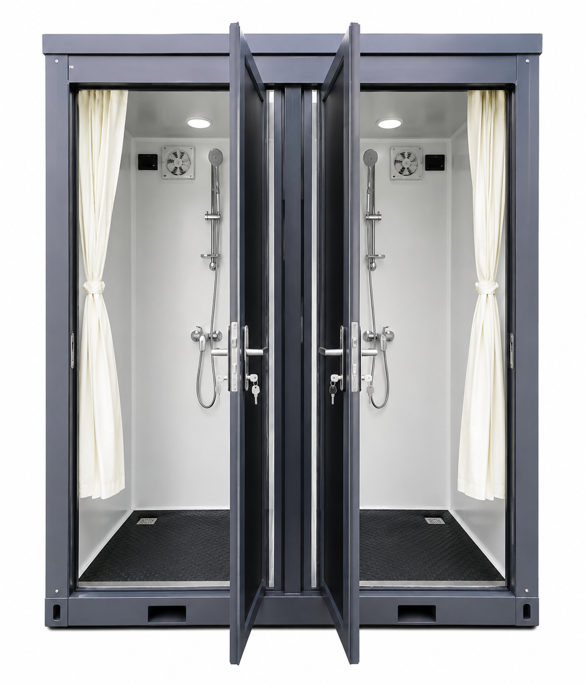 CAEL Portable Double Shower Unit – Dual Shower Layout