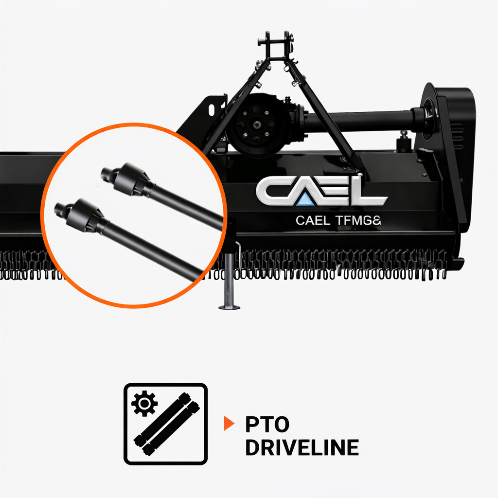 CAEL EFGC-155 Broyeur à fléaux robuste à prise de force 60" – 30–40 HP