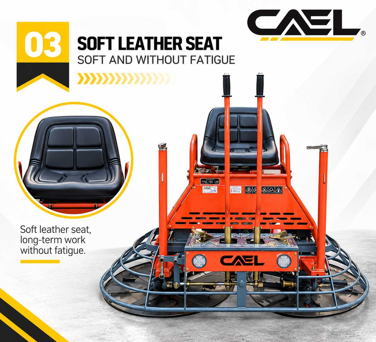 CAEL GPT-M830 Ride-On Power Trowel – 1580 mm, Briggs & Stratton 13–15 HP