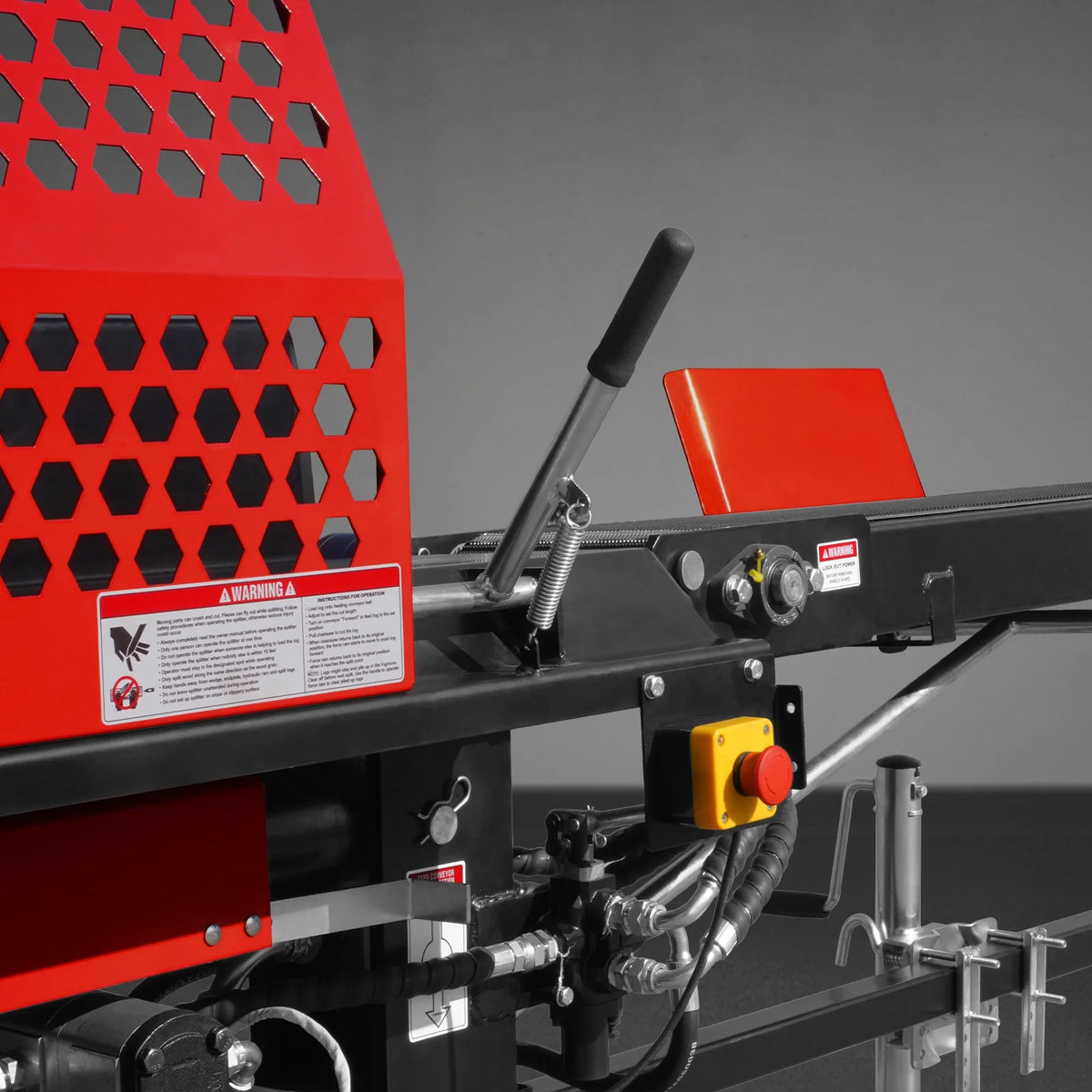 Honda GX390 Engine Firewood Log Splitter Processor with Conveyor, 20ton Splitting Force 22.5" x 15" Log Capaci - view 12