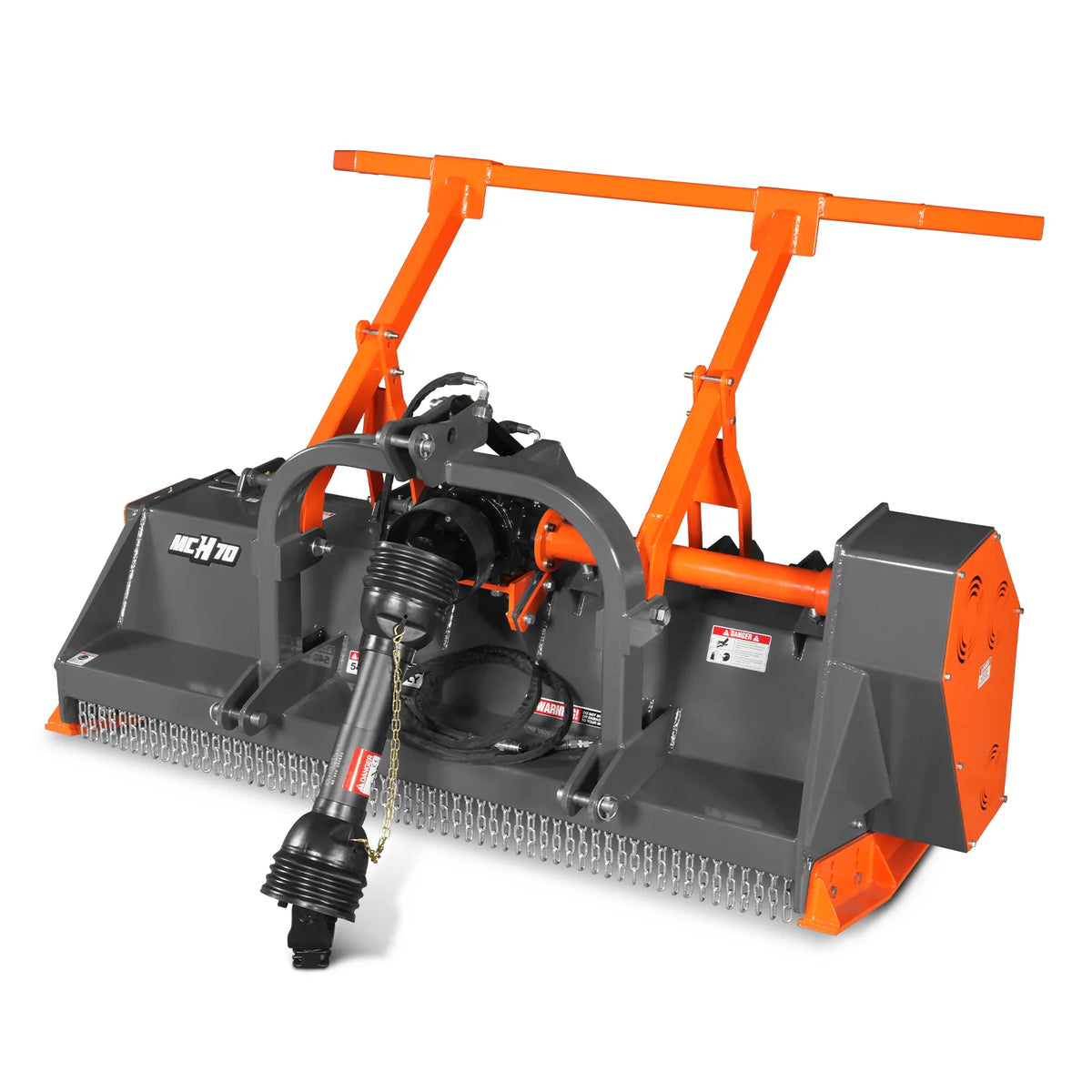 70" PTO Hitch Forestry Brush Mulcher, Cat 2,Tractor Power Recommended 70-110 HP,MC70 - view 16